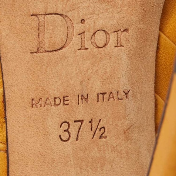 Christian Dior Gipsy Sling-back Heels Camel, 37.5 - Picture 2 of 7